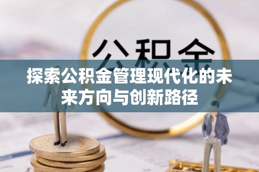 开平探索公积金管理现代化的未来方向与创新路径