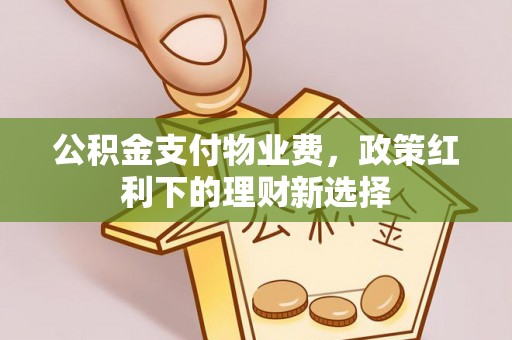 开平公积金支付物业费，政策红利下的理财新选择