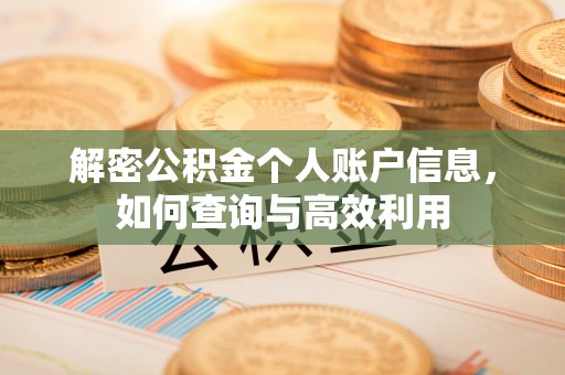 开平解密公积金个人账户信息，如何查询与高效利用
