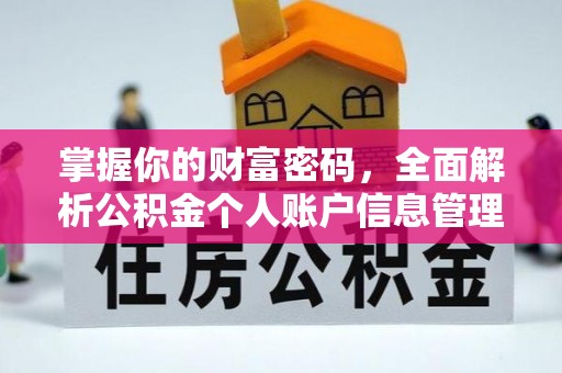 开平掌握你的财富密码，全面解析公积金个人账户信息管理与优化