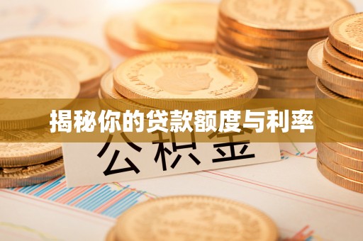 开平揭秘你的贷款额度与利率