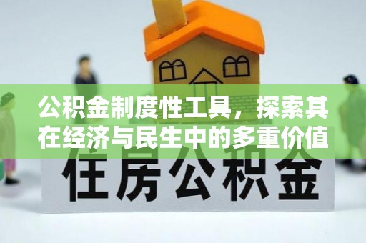 开平公积金制度性工具，探索其在经济与民生中的多重价值