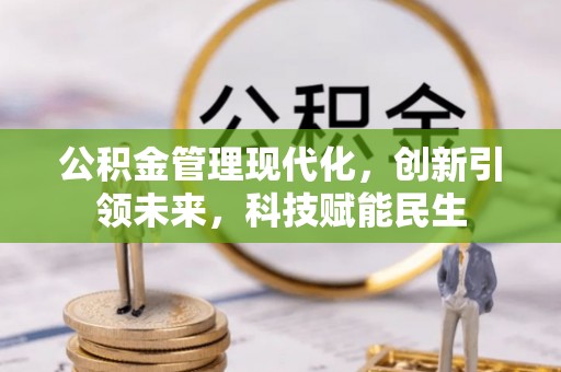 开平公积金管理现代化，创新引领未来，科技赋能民生