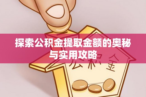 开平探索公积金提取金额的奥秘与实用攻略