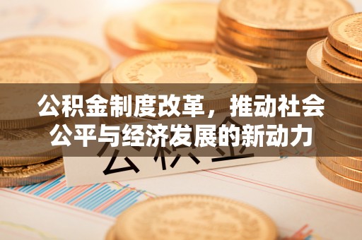 开平公积金制度改革，推动社会公平与经济发展的新动力