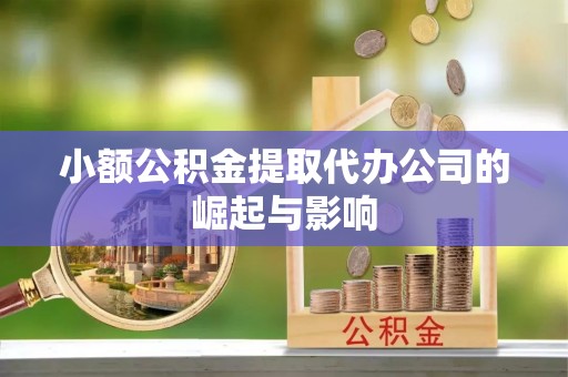 开平小额公积金提取代办公司的崛起与影响